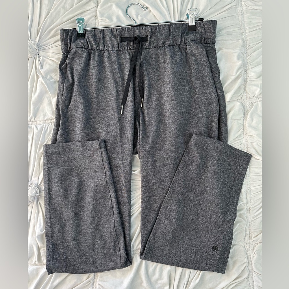 Lululemon on the Fly pants , dark heather gray , size 8